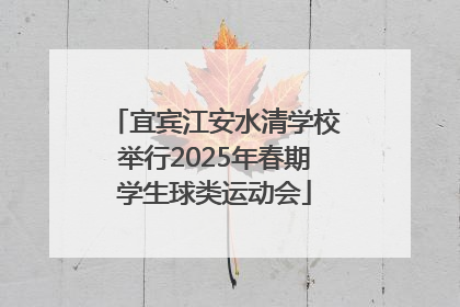 宜宾江安水清学校举行2025年春期学生球类运动会
